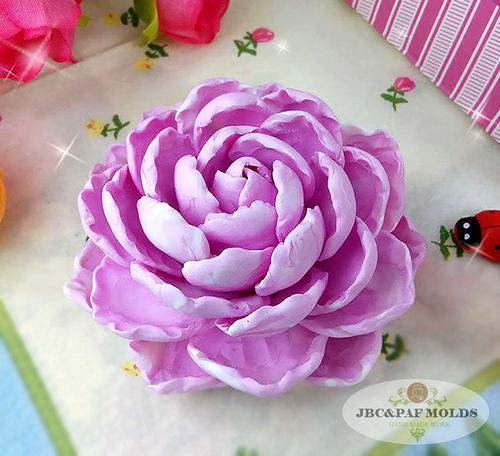 Soap Molds Polymer Clay Molds Cake Decorating Tools Resin Peony flower silicone soap mold