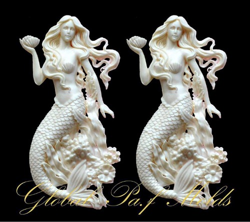 Soap Resin Moulds Polymer Clay Moulds Cake Decorating Tools 1 Piece SMALL Mermaid mould