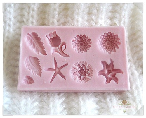 Assorted Flowers and Leaves Mold