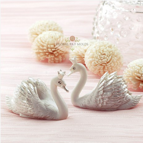 3D Elegant Crown Swan MOLD