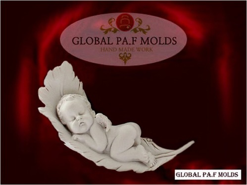 Handmade Silicone Mold / Cake Decoration Mould/leaf &amp; Angel mold 89903-222 