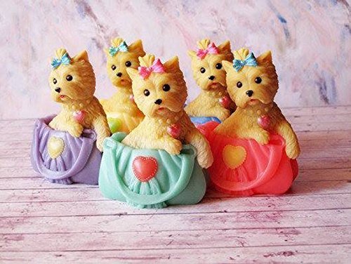 Sugarcraft Moulds Polymer Clay Cake Border Mold Soap Moulds Resin Candy Chocolate Cake Decorating Tools 1 Piece dog mould 2-775